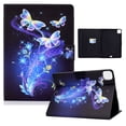 thumbnail image 1 of Allytechgroup Flip Cover Case for Apple iPad Pro 11 M4 2024, Kickstand Stylish Pattern Shockproof Auto Sleep Wake Protective Case for Girls Women, Butterfly, 1 of 9