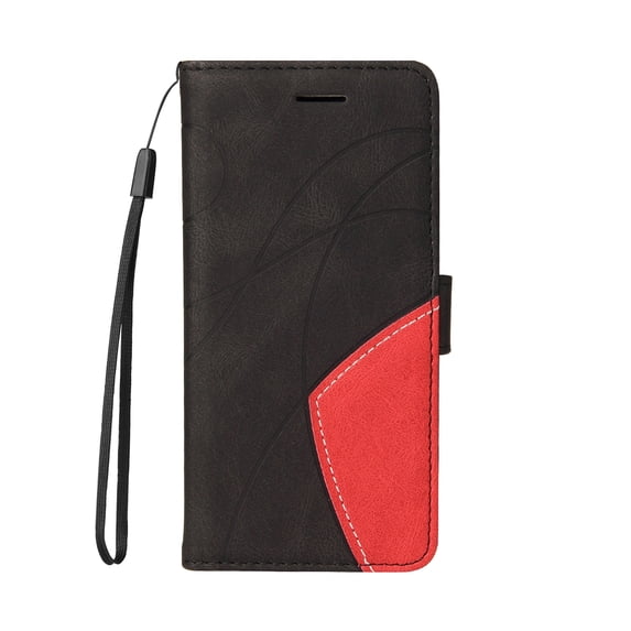 Allytechgroup Flip Cover Case for Samsung Galaxy S24 Plus, Synthetic Leather TPU Inner Folio Stand Hand Wrist Cards Holder Wallet Case for Galaxy S24 Plus, Black