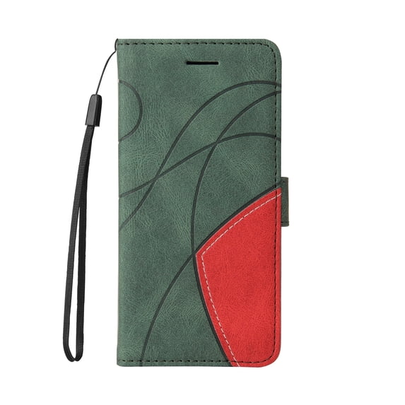 Allytechgroup Flip Cover Case for Samsung Galaxy S24, Synthetic Leather TPU Inner Folio Stand Hand Wrist Cards Holder Wallet Case for Galaxy S24, Green