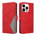 thumbnail image 1 of Allytechgroup Flip Cover Case for iPhone 16 Pro, Premium PU Leather Stand Cards Holder Hand Wrist RFID Blocking Bumper Shockproof Phone Case for iPhone 16 Pro, Red, 1 of 11