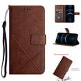 thumbnail image 1 of Allytechgroup Flip Folio Wallet Case for Samsung Galaxy S23 with Card Slots, Luxury PU Leather Magnetic Clasp Kickstand with Wrist Strap All-Round Protection Shockproof Cover Case - Darkbrown, 1 of 7