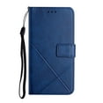 thumbnail image 1 of Allytechgroup Flip Folio Wallet Case for iPhone 15 Plus with Card Slots, Luxury PU Leather Magnetic Clasp Kickstand with Wrist Strap All-Round Protection Shockproof Cover Case - Blue, 1 of 8