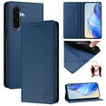 thumbnail image 1 of Allytechgroup Flip Wallet Case for Samsung Galaxy A36 5G, Compatible with MagSafe RFID Blocking PU Leather Shell with Credit Card Slot Shockproof Protective Back Cover for Galaxy A36 5G, Darkblue, 1 of 8