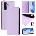 thumbnail image 1 of Allytechgroup Flip Wallet Case for Samsung Galaxy A36 5G, Compatible with MagSafe RFID Blocking PU Leather Shell with Credit Card Slot Shockproof Protective Back Cover for Galaxy A36 5G, Purple, 1 of 8