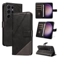 thumbnail image 1 of Allytechgroup Flip Wallet Case for Samsung Galaxy S22 Ultra, Built-in Credit Card Slot RFID Blocking PU Leather Stand Case Shockproof Full Body Protective Cover for Women Men, Black, 1 of 8