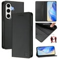 thumbnail image 1 of Allytechgroup Flip Wallet Case for Samsung Galaxy S24 FE, Compatible with MagSafe RFID Blocking PU Leather Shell with Credit Card Slot Shockproof Protective Back Cover for Galaxy S24 FE, Black, 1 of 8