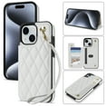 thumbnail image 1 of Allytechgroup Flip Wallet Case for iPhone 15 Plus with Cards Holder, PU Leather Phone Case with Lanyard Kickstand Shockproof Back Cover for iPhone 15 Plus, White, 1 of 8