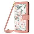 thumbnail image 1 of Allytechgroup Flip Wallet Case for iPhone 16, with Detachable Shoulder Strap Hand Wrist Cards Holder Shockproof Stand Feature Magnetic Closure Cover for iPhone 16, Pink, 1 of 7