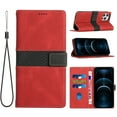 thumbnail image 1 of Allytechgroup Flip Wallet Case for iPhone 16 Plus with Credit Card Slot, PU Leather RFID Blocking Phone Case with Lanyard Stand Shockproof Full Body Protection for iPhone 16 Plus, Red, 1 of 6