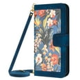 thumbnail image 1 of Allytechgroup Flip Wallet Case for iPhone 16 Plus, with Detachable Shoulder Strap Hand Wrist Cards Holder Shockproof Stand Feature Magnetic Closure Cover for iPhone 16 Plus, Darkblue, 1 of 7