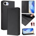 thumbnail image 1 of Allytechgroup Flip Wallet Case for iPhone 16e, Compatible with MagSafe RFID Blocking PU Leather Shell with Credit Card Slot Shockproof Protective Back Cover for iPhone 16e, Black, 1 of 8