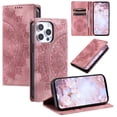 thumbnail image 1 of Allytechgroup Flip Wallet Case for iPhone XR, Built-in Credit Card Slot RFID Blocking PU Leather Rugged Stand Phone Case Shockproof Protective Back Cover for iPhone XR, Pink, 1 of 5