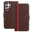 thumbnail image 1 of Allytechgroup Flip Wallet Phone Case for Samsung Galaxy S22 Ultra, RFID Blocking PU Leather Built-in Credit Card Slot Stand Shockproof Full Body Protective for Samsung Galaxy S22 Ultra, Brown, 1 of 9