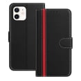 thumbnail image 1 of Allytechgroup Flip Wallet Phone Case for iPhone 11, RFID Blocking PU Leather Built-in Credit Card Slot Stand Shockproof Full Body Protective for iPhone 11, Black, 1 of 9