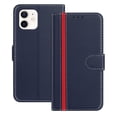 thumbnail image 1 of Allytechgroup Flip Wallet Phone Case for iPhone 11, RFID Blocking PU Leather Built-in Credit Card Slot Stand Shockproof Full Body Protective for iPhone 11, Blue, 1 of 9