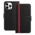 thumbnail image 1 of Allytechgroup Flip Wallet Phone Case for iPhone 13 Pro Max, RFID Blocking PU Leather Built-in Credit Card Slot Stand Shockproof Full Body Protective for iPhone 13 Pro Max, Black, 1 of 9