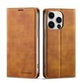 thumbnail image 1 of Allytechgroup Flip Wallet Phone Case for iPhone 16 with Credit Card Slot, RFID Blocking PU Leather Kickstand Shockproof Full Body Protective for Apple iPhone 16, Brown, 1 of 7