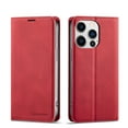 thumbnail image 1 of Allytechgroup Flip Wallet Phone Case for iPhone 16 with Credit Card Slot, RFID Blocking PU Leather Kickstand Shockproof Full Body Protective for Apple iPhone 16, Red, 1 of 6