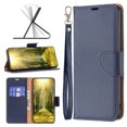 thumbnail image 1 of Allytechgroup Flip Wallet Phone Case for iPhone 16 with Lanyard, RFID Blocking PU Leather Case with Kickstand Credit Card Slot Full Body Protective for iPhone 16, Blue, 1 of 5