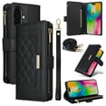 thumbnail image 1 of Allytechgroup Flip Wallet Phone Case for iPhone XS Max, Shockproof Case with Credit Card Slot Shoulder Strap Lanyard Zipper PU Leather Phone Case for Women Girls, Black, 1 of 8