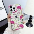 thumbnail image 1 of Allytechgroup Floral Series Case for Apple iPhone 16 Pro Max, Soft TPU Clear Back Cover Anti-Yellowing Shockproof Protective Bumper Phone Case for Girls Women, 1 of 8