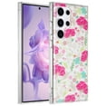thumbnail image 1 of Allytechgroup Floral Series Case for Samsung Galaxy S24 FE Women Girls, Soft TPU Clear Back Cover Anti-Yellowing Shockproof Protective Bumper Phone Case for Samsung Galaxy S24 FE, F, 1 of 1