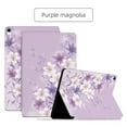 thumbnail image 1 of Allytechgroup Flower Case for iPad (A16) 11th Generation 11 Inch (2025), iPad 10th Generation 10.9 Inch (2022) Case, Multi-Angle Stand Flip Folio Slim Protective Cover for Women Girls, Purple Flower, 1 of 6