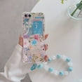thumbnail image 1 of Allytechgroup Flower Series Slim Phone Case for Samsung Galaxy Z Flip 6/Galaxy Z Flip 7 FE, Soft TPU Back Cover with Hand Wrist Stylish Shockproof Bumper Case for Galaxy Z Flip6 /Galaxy Z Flip 7 FE, 1 of 8