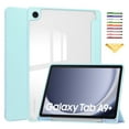 thumbnail image 1 of Allytechgroup Folio Case for Samsung Galaxy Tab A9 Plus/A9+ 11 Inch 2023 Model (SM-X210/X216/X218), Slim Trifold Stand Cover with Pencil Holder, Clear Back Shell Shockproof TPU Bumper Cover, Skyblue, 1 of 10