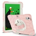 thumbnail image 1 of Allytechgroup For iPad 5th 6th Generation Case 9.7 inch 2017 2018 with Stand, Heavy Duty Shockproof Case with Shoulder Strap For Women Men, Pink, 1 of 11