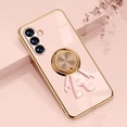 thumbnail image 1 of Allytechgroup Galaxy A14 5G Case with Stand, Cute Spacemen Design Plating Back Cover Slim Fit Bumper Shockproof Protective Phone Case for Samsung Galaxy A14 5G, Lightpink, 1 of 11