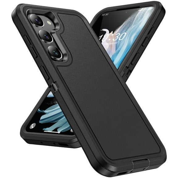 Allytechgroup for Galaxy A14 5G Rugged Case, Slim Lightweight Hybrid Dual Layers Shockproof Anti-Scratch Bumper Heavy Duty Protective Phone Case Compatible with Samsung Galaxy A15, Black