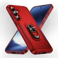 thumbnail image 1 of Allytechgroup Galaxy A15 5G Case with Ring Holder Stad,  Military Grade Shockproof Compatible with Car Mount Rugged Bumper Phone Case for Samsung Galaxy A15 5G, Red+Rose, 1 of 9