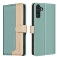 thumbnail image 1 of Allytechgroup Galaxy A15 Wallet Case, Stitching Color PU Leather RFID Blocking Cards Holder Magnetic Closure Shockproof Book Cover Case for Samsung Galaxy A15, Green, 1 of 10