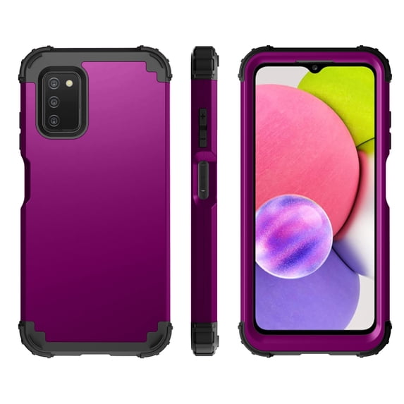 Allytechgroup Galaxy A16 5G Case,Rugged Military Grade Shockproof Bumper Dual Layers PC Anti-Scratch Case Cover for Samsung Galaxy A16 5G - Purple