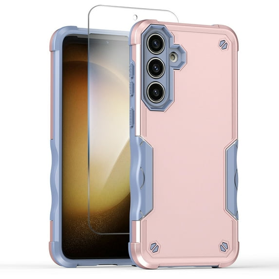 Allytechgroup Galaxy A16 5G Case with Screen Protector, Full Body Shockproof Phone Case for Samsung Galaxy A16 5G , Military Grade Protection, Anti-Scratch Lightweight Rugged Bumper Cover, Rosegold