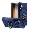 thumbnail image 1 of Allytechgroup Galaxy A16 5G Case with Screen Protector, Military Grade Shockproof [2 Cards Slot] Ring Holder Kickstand Compatible with Car Mount Bumper Phone Case for Samsung Galaxy A16 5G, Blue, 1 of 7
