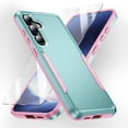 thumbnail image 1 of Allytechgroup Galaxy A16 5G Case Screen Protector, Rugged Phone Case for Samsung Galaxy A16 5G, Military Grade Protection, Anti-Scratch PC + TPU Cover for Women Men, Green+Pink, 1 of 6
