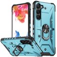 thumbnail image 1 of Allytechgroup Galaxy A16 5G Rugged Case, Hybrid Ring Holder Stand Shockproof Compatible with Car Mount Anti-Scratch Anti-Slip Lightweight Phone Case for Samsung Galaxy A16 5G, Lightblue, 1 of 8