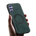 thumbnail image 1 of Allytechgroup Galaxy A23 Case, Magsafe Compatible Shockproof Vintage PU Leather Mangetic Back Cover Anti-Scratch Phone Case for Samsung Galaxy A23, Green, 1 of 10