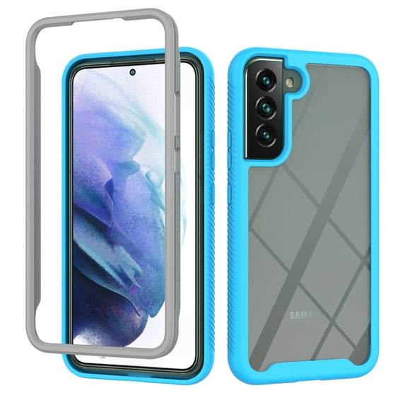 Allytechgroup Galaxy A25 5G Case Clear, Hybrid Rugged Shockproof Bumper Slim Lightweight Hard Shell Anti-Yellow Phone Case Cover for Samsung Galaxy A25 5G, Blue