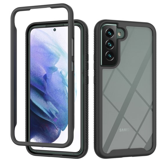 Allytechgroup Galaxy A25 5G Case Clear, Hybrid Rugged Shockproof Bumper Slim Lightweight Hard Shell Anti-Yellow Phone Case Cover for Samsung Galaxy A25 5G, Black