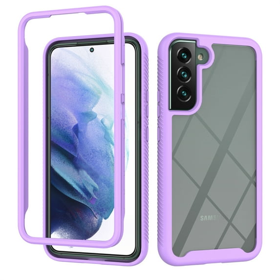 Allytechgroup Galaxy A25 5G Case Clear, Hybrid Rugged Shockproof Bumper Slim Lightweight Hard Shell Anti-Yellow Phone Case Cover for Samsung Galaxy A25 5G, Purple