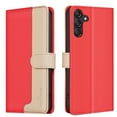 thumbnail image 1 of Allytechgroup Galaxy A32 5G Wallet Case, Stitching Color PU Leather RFID Blocking Cards Holder Magnetic Closure Shockproof Book Cover Case for Samsung Galaxy A32 5G, Red, 1 of 10