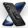 thumbnail image 1 of Allytechgroup Galaxy A35 Case with Ring Holder Stad,  Military Grade Shockproof Compatible with Car Mount Rugged Bumper Phone Case for Samsung Galaxy A35, Black, 1 of 9