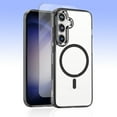 thumbnail image 1 of Allytechgroup Galaxy A36 5G Case with Screen Protector, Crystal Clear Magnetic Back Cover Compatible with Magsafe Anti-Scratch Phone Case for Samsung Galaxy A36 5G, Black, 1 of 8