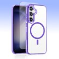 thumbnail image 1 of Allytechgroup Galaxy A36 5G Case with Screen Protector, Crystal Clear Magnetic Back Cover Compatible with Magsafe Anti-Scratch Phone Case for Samsung Galaxy A36 5G, Purple, 1 of 8