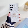 thumbnail image 1 of Allytechgroup Galaxy A55 Case with Ring Holder Stand, Fashion Pattern Series Slim Fit Back Cover Shockproof Bumper Luxury Phone Case for Samsung Galaxy A55, White Butterfly, 1 of 9