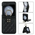 thumbnail image 1 of Allytechgroup Galaxy Flip 6 Case with Ring Holder Stand, Premium PU Leather Stylish Shockproof Anti-Scratch Portable Phone Case Cover for Samsung Galaxy Z Flip 6, Black, 1 of 8