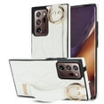thumbnail image 1 of Allytechgroup Galaxy Note 20 Ultra Case with Keychain, Luxury Girly PU Leather Back Cover Bracket Stand Shockproof Bumper Drop Proof Phone Case Cover for Samsung Galaxy Note 20 Ultra, White, 1 of 8